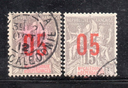 APR590 - NUOVA CALEDONIA 1912 ,  Yvert N. 105 : Soprastampa Uno Rossa L'altro Arancione  (CRT) - Oblitérés