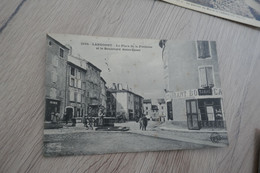 CPA 48 Lozère Langogne La Place De La Fontaine Et Le Boulevard Notre Dame - Langogne