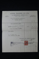 ROYAUME UNI - Fiscal Sur Document Commercial De Londres En 1952 - L 98158 - Revenue Stamps
