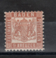 Allemagne -Baden (1862) N° 19 - Ungebraucht