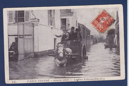 CPA Paris 75 Inondations De 1910 Catastrophe Circulé - Paris Flood, 1910