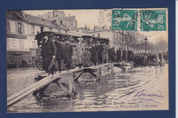 CPA Paris 75 Inondations De 1910 Catastrophe Circulé Tramway - Inondations De 1910