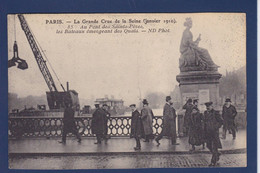 CPA Paris 75 Inondations De 1910 Catastrophe Non Circulé - Überschwemmung 1910