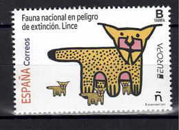 ESPAÑA 2021  ** MNH ED. 5484 EUROPA. FAUNA NACIONAL EN PELIGRO DE EXTINCION. LINCE - Nuovi