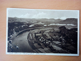 Sächs Schweiz. Basteigebiet Elbansicht (7167) - Bastei (sächs. Schweiz)