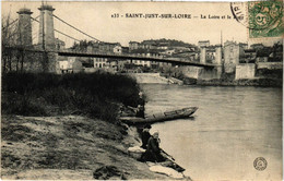 CPA St-JUST-sur-LOIRE - La Loire Et Le Pont (580872) - Saint Just Saint Rambert