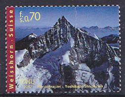 Tp ONU Genève De 2002 Zumstein N° 449 Année Internationale De La Montagne " Le Weisshorn / Suisse " Tp Oblitéré - Oblitérés