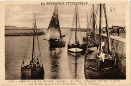 CPA St-VAAST-la-HOUGUE - Le Port Et Barques Rentrand De (589389) - Saint Vaast La Hougue