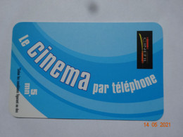 TÉLÉCARTE PHONECARD CARTE TÉLÉPHONIQUE THÈME CINÉMA LE CINÉMA PAR TÉLÉPHONE - Otros & Sin Clasificación