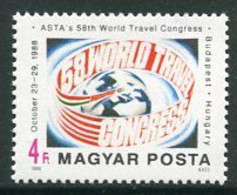 HUNGARY 1988 Travel Agents' Congress MNH / **.  Michel 3983 - Unused Stamps
