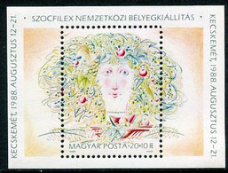 HUNGARY 1988 SOZPHILEX Block Without Sheet Number MNH / **.  Michel Block 196 - Ungebraucht