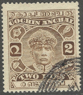 Cochin(India). 1933-38 Maharaja Rama Varma III. Recess. 2p Used SG 54 - Cochin