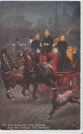 THE WHITEFRIARS FIRE ENGINE AND ITS FAMOUS DOG BARON - FIGHTING THE FLAMES - Bombero