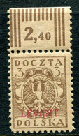 Poland Levant 1919 Overprints - 3f Brown HM (SG 1) - Levant (Turquía)