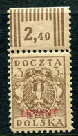 Poland Levant 1919 Overprints - 3f Brown HM (SG 1) - Levant (Turkije)