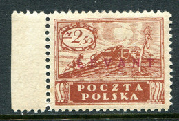 Poland Levant 1919 Overprints - 2.50m Red-brown HM (SG 11) - Levant (Türkei)