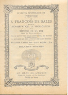 Revue Catholique: Bulletin Apostolique De L'Oeuvre De St François De Sales Pour La Défense De La Foi, 1923 N° 4 - Godsdienst