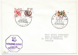 SUEDE - Enveloppe Cachet "Mariehamn Navire" 21/11/1983 + Viking Linz MS (Rosella) - Covers & Documents