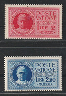 VATICAN - EXPRES  N°1 / 2 * (1929) Pie XI - Priority Mail