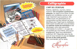 Publicités - Publicité Calligraphie - L'Art De L'écriture - Editions Lecturma - Chantilly - Oise - Bon état - Advertising