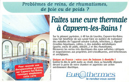 Publicités - Publicité Eurothermes - Thermalisme - Thermes - Rhumatismes - Etablissement Thermal - Capvern Les Bains - Werbung