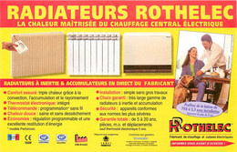 Publicités - Publicité Rothelec - Chauffage - Radiateurs - Radiateur - Uberach - Bon état - Publicidad