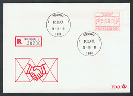 België FDC ATM2 Perfect - Cartas & Documentos