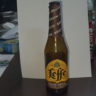 Belgiem-LEFFE-BEER-(BRUNE-BRUIN)(6.5%)-(330ml)-bottle Of Beer-used - Bière