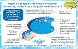 Publicités - Publicité Waterair - Seppois Le Bas - Bon état - Publicidad