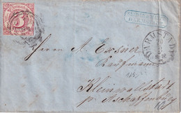 THURN UND TAXIS 1863 LETTRE DE DARMSTADT - Briefe U. Dokumente