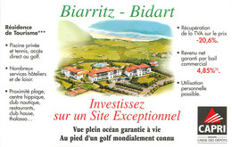 Publicités - Publicité Capri - Immobilier - Biarritz - Bidart - Seppois Le Bas - Bon état - Werbung