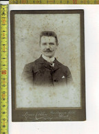 269 - VIEILLE PHOTO HOMME - RETOUR BLANC - OUDE FOTO MAN - RUG BLANCO - PHOTOGRAPHIE : LOUIS COLLIN  ALOST - Antiche (ante 1900)