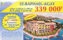 Publicités - Publicité Confiance Immobilier - St - Saint Raphael - Agay - Le Nautic - Bon état - Werbung