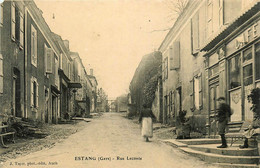 Estang * La Rue Lecomte * Café - Autres & Non Classés