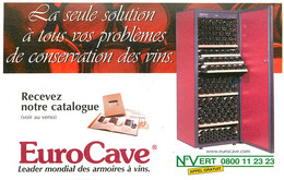 Publicités - Publicité EuroCave - Alcool - Vins - Armoires à Vin - Bon état - Advertising