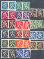 België Nr 674-689 Ongetand In Paar Cote €400 Perfect - 1941-1960