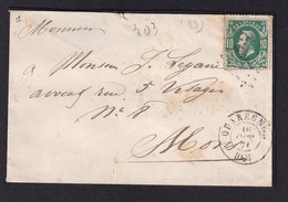 DDZ 099 - Enveloppe TP 30 Points 303 QUAREGNON Vers MONS - Boite Rurale B De Quaregnon (Combinaison Rare) - Poste Rurale