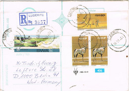 40459. Carta Certificada LUDERITZ (South Africa) SWA 1981 To Berlin - Lettres & Documents