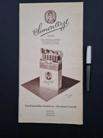 Zigaretten-Retro-Reklame / Retro Advertising: „Simon Arzt – Filter“ (1957) - Libri