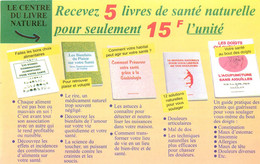 Publicités - Publicité Le Centre Du Livre Naturel - Livres - Santé - St - Saint Aubin - Seine Maritime - Bon état - Publicidad