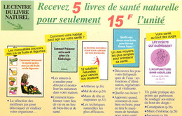 Publicités - Publicité Le Centre Du Livre Naturel - Livres - Santé - St - Saint Aubin - Seine Maritime - Bon état - Werbung