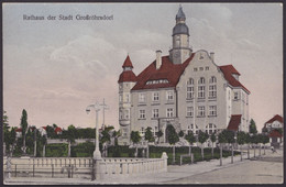 "Großröhrsdorf" Rathaus, Col. Karte, 1928 Gelaufen - Grossröhrsdorf