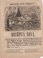 EN CATALÁN - ROMANSOS -DOCTOR DON AMBRÓS - RECEPTA NOVA IMP S. PERE EN BARCELONA - 1860 - Littérature
