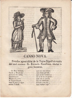 EN CATALÁN - ROMANSOS -CANSO NOVA -PRENDAS APRECIABLES DE LA TUYAS RIPOLL .. IMP IGNASI ESTUIVILL EN BARCELONA - 1854 - Literatura