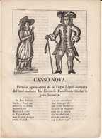 EN CATALÁN - ROMANSOS -CANSO NOVA -PRENDAS APRECIABLES DE LA TUYAS RIPOLL .. IMP IGNASI ESTUIVILL EN BARCELONA - 1854 - Literatuur