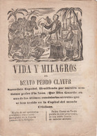 SIGLO XIX -VIDA Y MILAGROS DEL BEATO PEDRO CLAVER EDITA C.MIRO  EN BARCELONA - Literatura