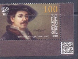 2019. Kyrgyzstan, Rembrandt, Painter, 1v,  Mint/** - Kirgisistan