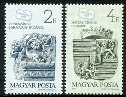 HUNGARY 1987 Buda Carvings  MNH / **.  Michel 3918-19 - Ungebraucht