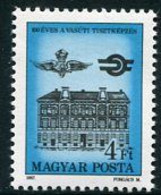 HUNGARY 1987 Railway Officials Training Centenary  MNH / **.  Michel 3917 - Nuevos