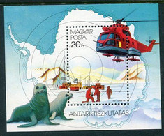 HUNGARY 1987 Antarctic Exploration Block  MNH / **.  Michel Block 190 - Blocs-feuillets